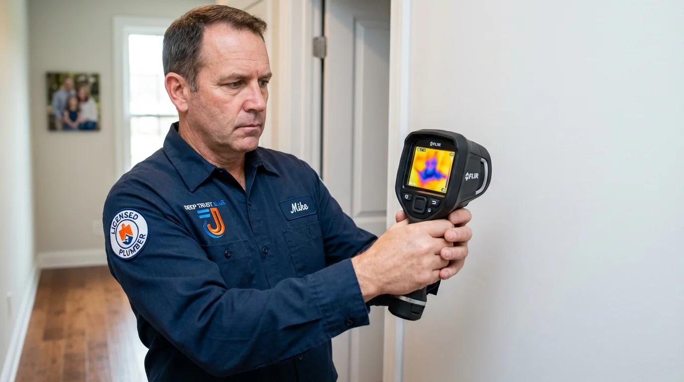 Thermal imaging leak detection by Johns Plumbing LLC in Encinitas